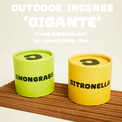¡Bundle! LEMONGRASS + CITRONELLA :: 'GIGANTE' XX-Long Burn (15 Sticks/Pack x 2)